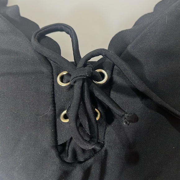 Kona Sol one piece, black bathing suit. - Picture 5 of 9